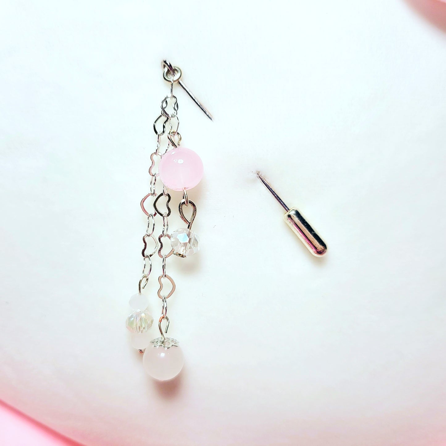 Elegant Rose Quartz Hijab Pin