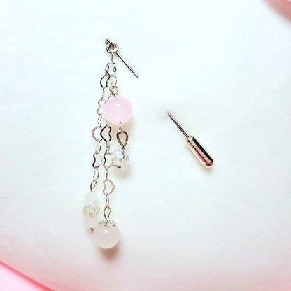 Elegant Rose Quartz Hijab Pin