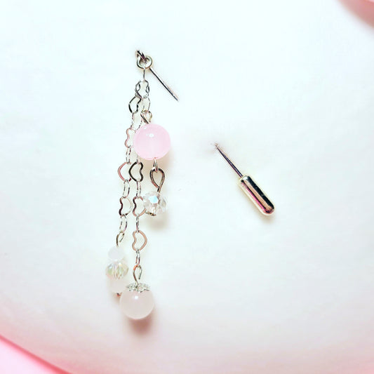 Elegant Rose Quartz Hijab Pin